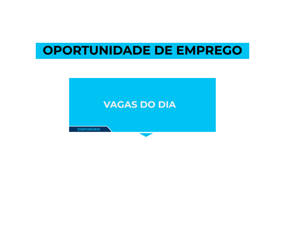 VAGAS DO DIA: Confira (124) Vagas de Emprego nesta Quarta-Feira 21/09/2022