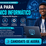 Vaga para Técnico Informático